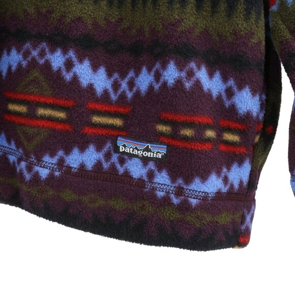 Patagonia Vintage 1994 Sacajawea Southwestern Print USA Fleece 1/2 Zip Jacket XL - Picture 4 of 9
